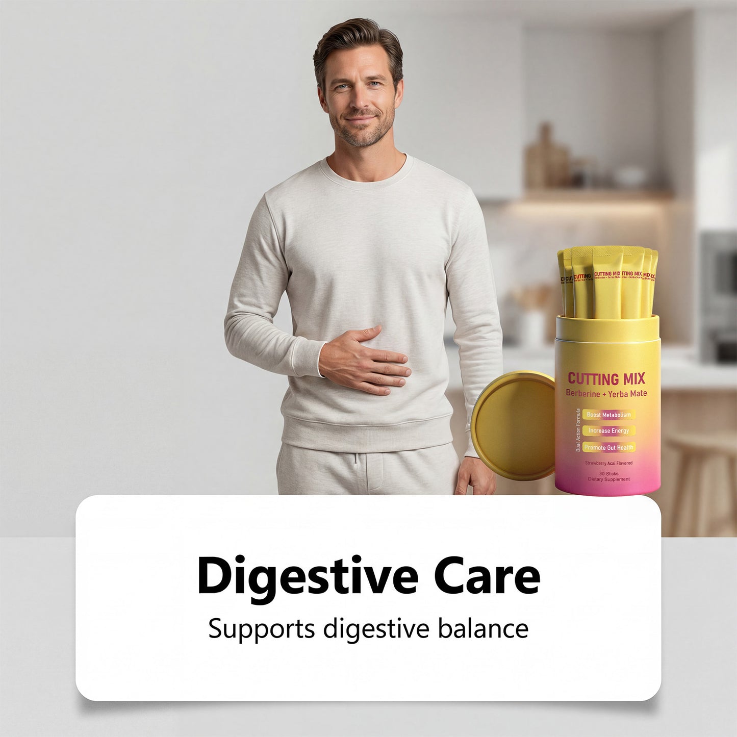 AMZ Body Care Support Supplement: Gentle ingredients provide dietary fiber for a daily, slimmer figure.